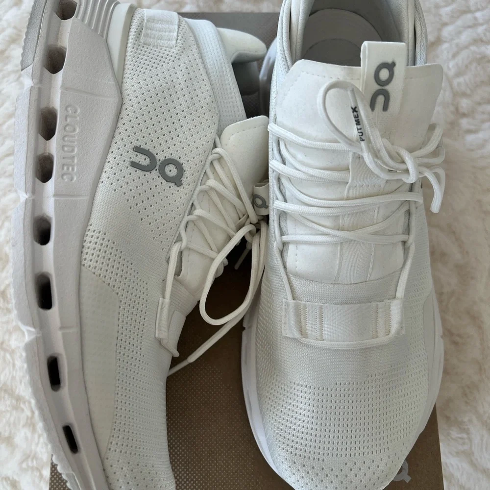 On Women’s Running Cloudnova 2 Sneakers in Undyed White, Size 9.5 - Picture 10 of 13